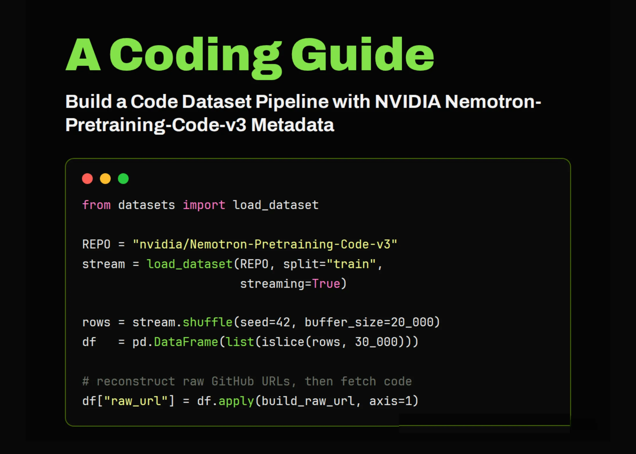 Membangun Pipeline Dataset Kode dengan Metadata NVIDIA Nemotron